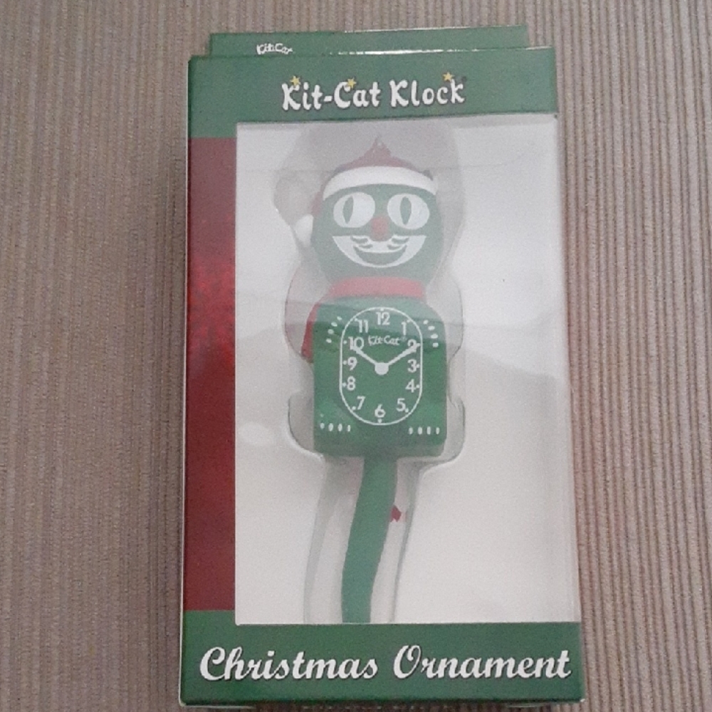 Vintage! Never Opened ! Kit Cat Clock Ornament